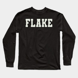 Flake Word Long Sleeve T-Shirt
